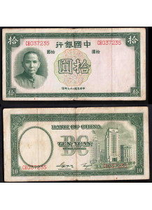 CINA 10 Yuan 1937 Conservazione spl